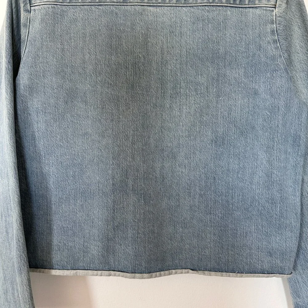 Women's SELVA NEGRA Size S Lucille Jacket, Sea Salt Pockets Ruffle $300 - Picture 8 of 16